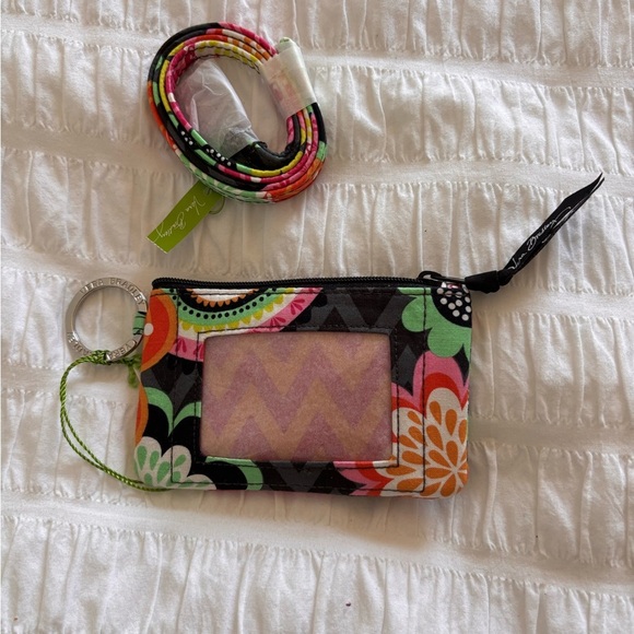 Vera Bradley Multicolor ID Holder with Keyring - Picture 1 of 5